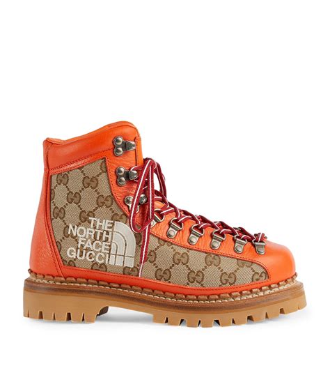 orange north face gucci boots|Gucci x The North Face Canvas Leather Boot Beige Orange .